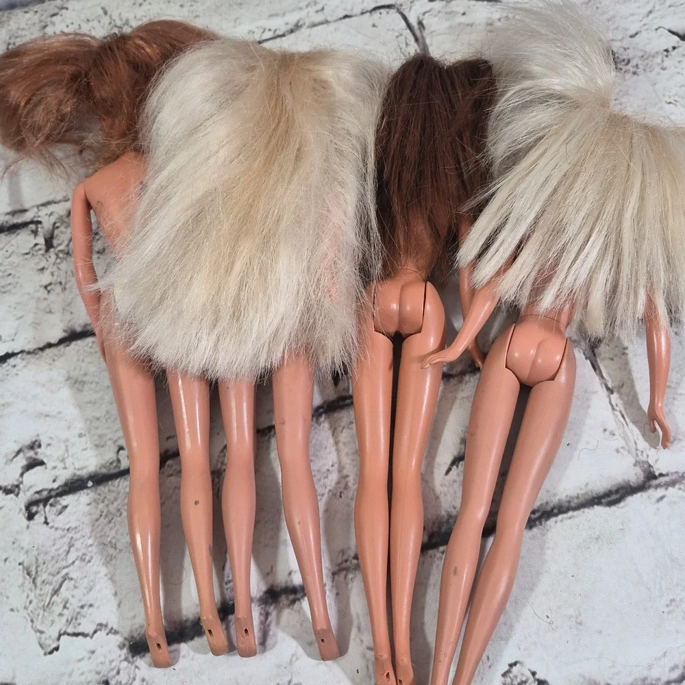 Barbie Doll Lot Of 4 Teresa Midge Skipper Twist Turn Click Knees Nude Mattel